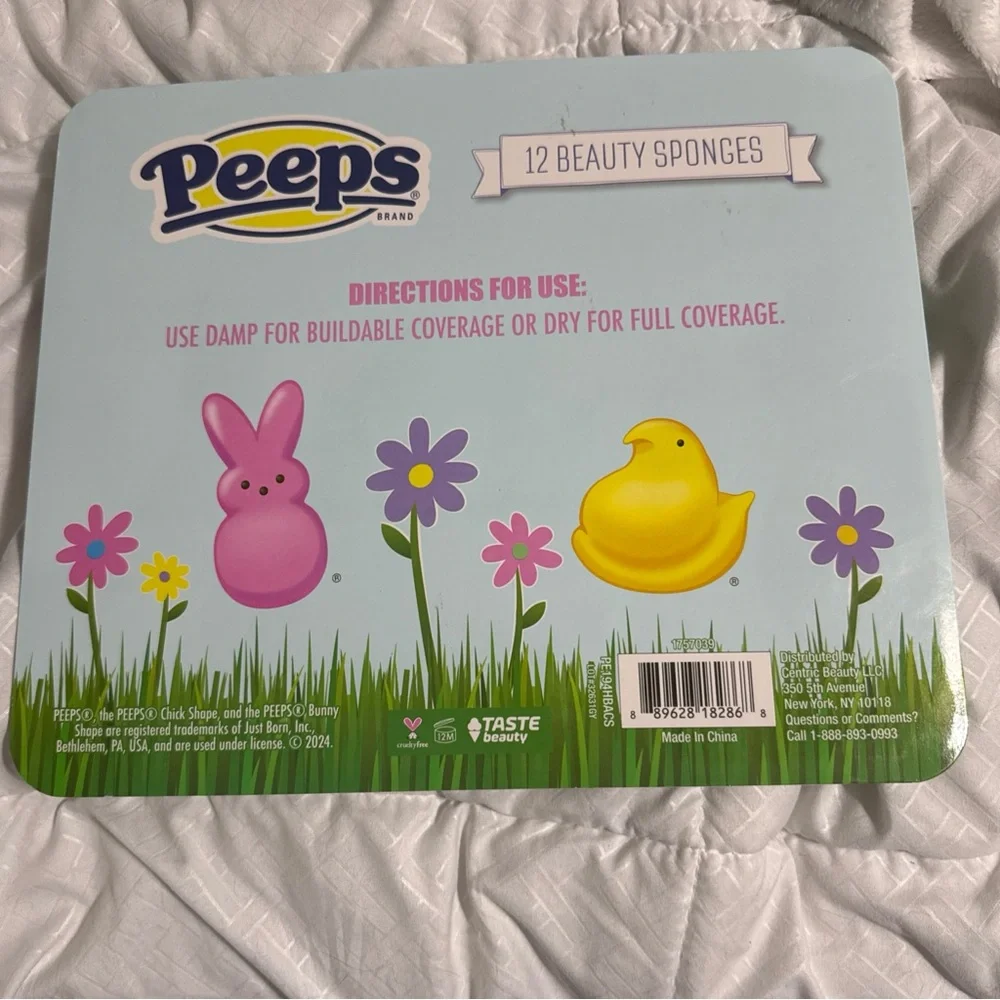 Peeps 12 Pc Easter MakeUp Beauty Sponge Blender For Foundation Taste Beauty NIB